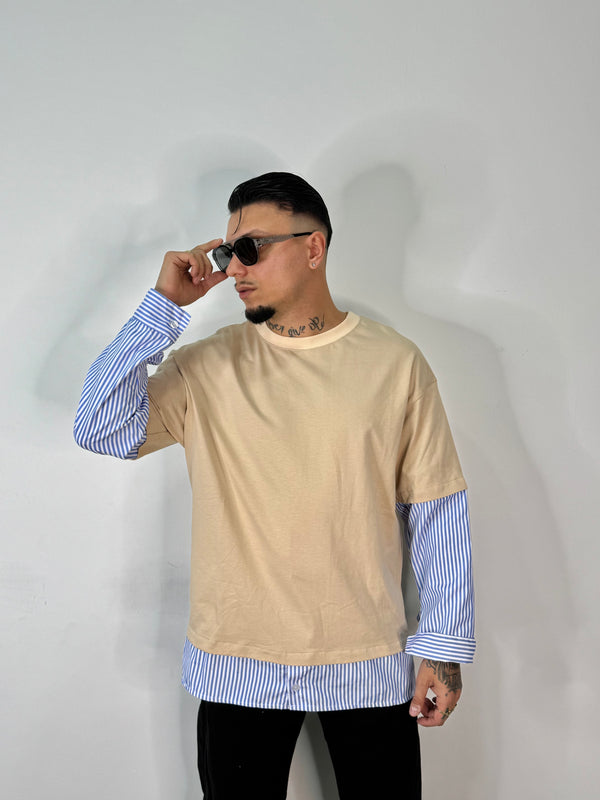 SHIRT DOPPIATA BEIGE