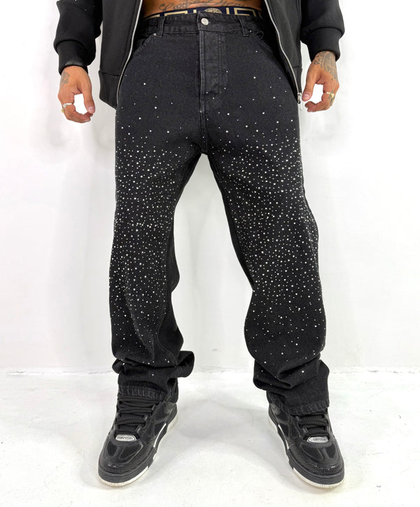Jeans con strass