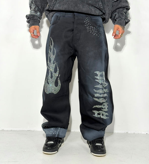 JEANS FIAMMA STRASS BNK