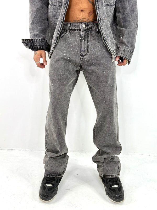 Jeans con strass