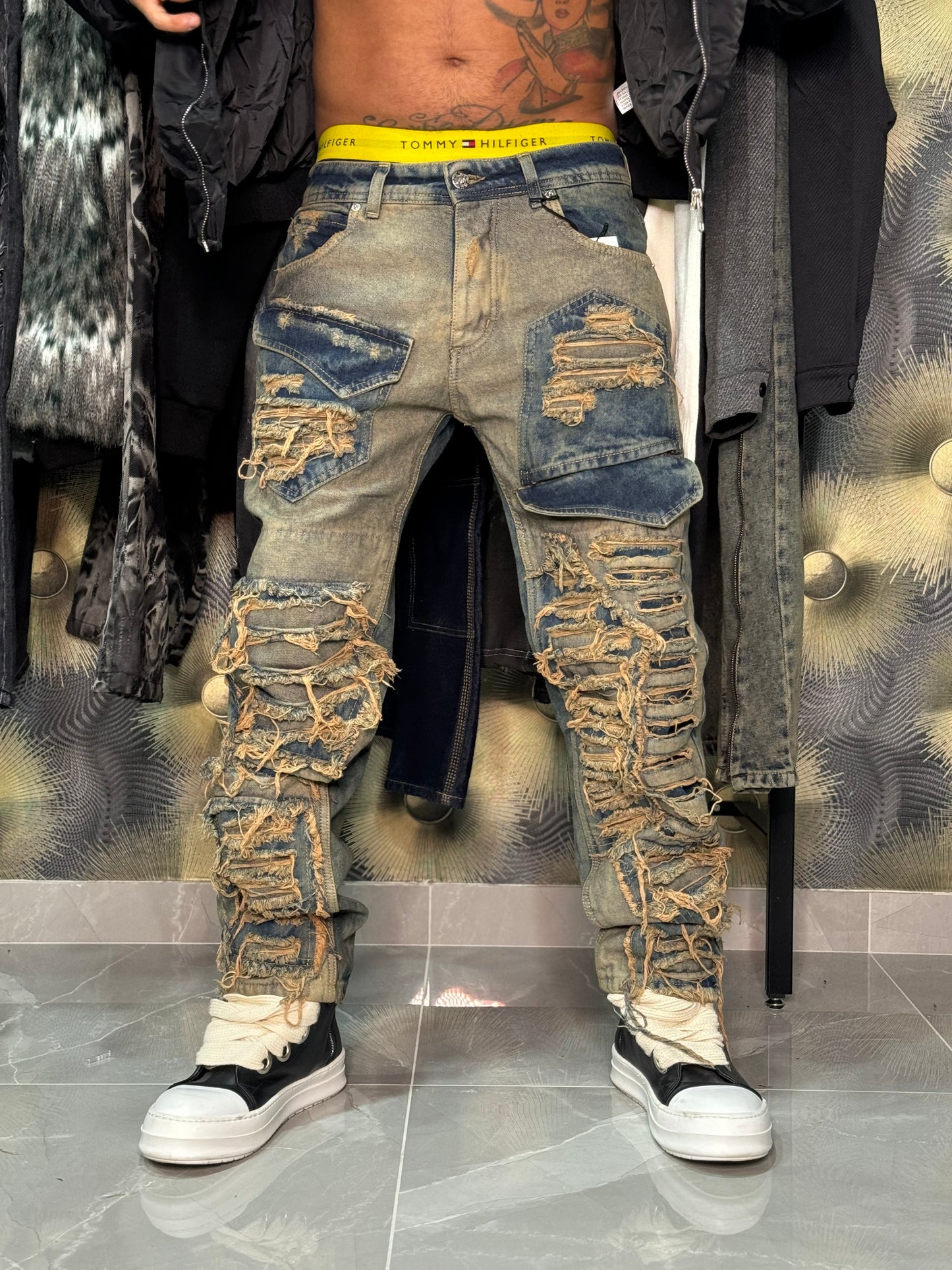 JEANS SFRANGIATO TASCONATO