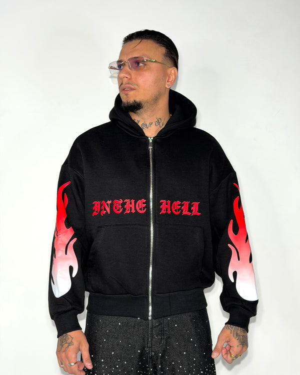 FELPA FLAMES CON STRASS 2 colori