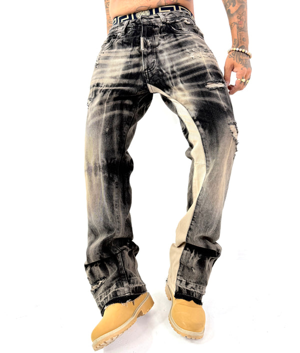 JEANS FLARE SABBIATO