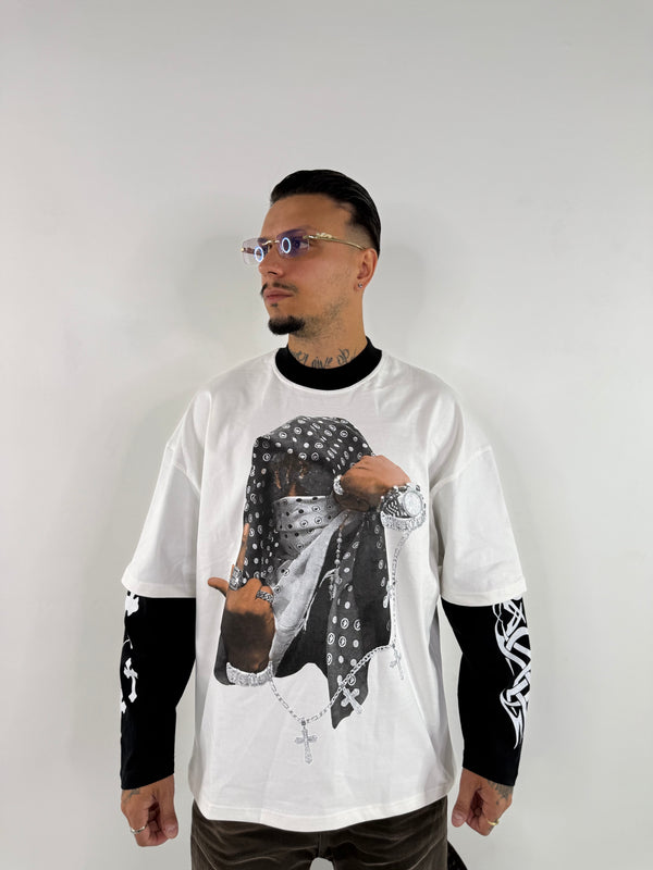 Shirt long slave croce